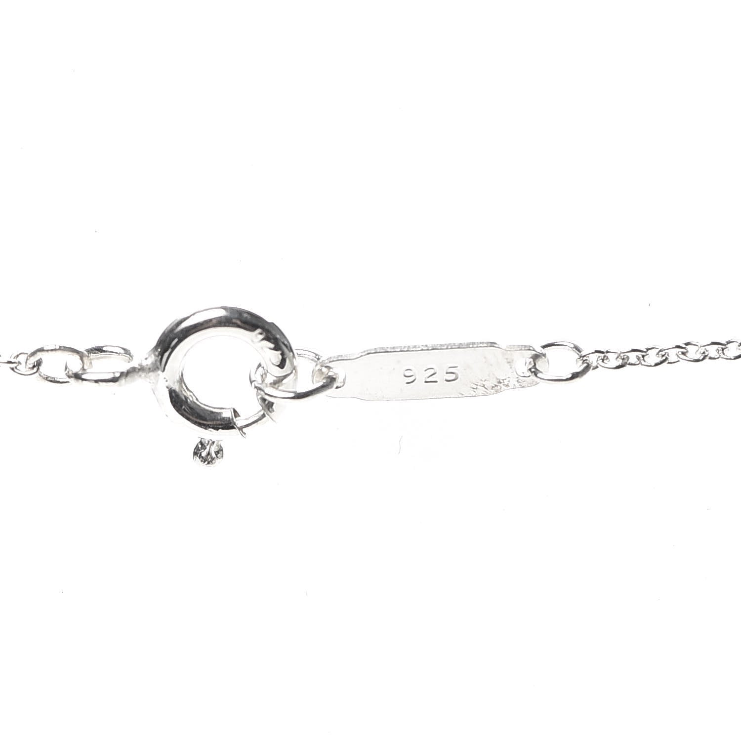 Tiffany Sterling Silver Eiffel Tower Charm Pendant Necklace 5 of 6