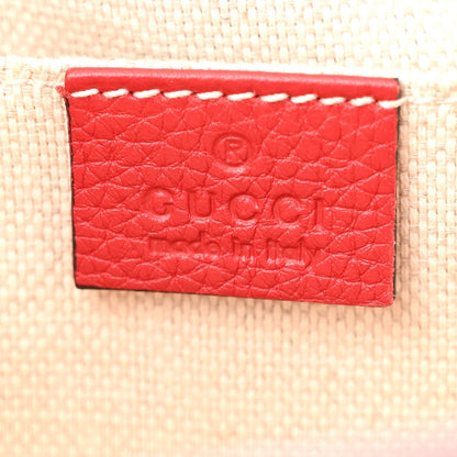 Gucci Pebbled Calfskin Small Soho Disco Bag Tabasco Red 6 of 15