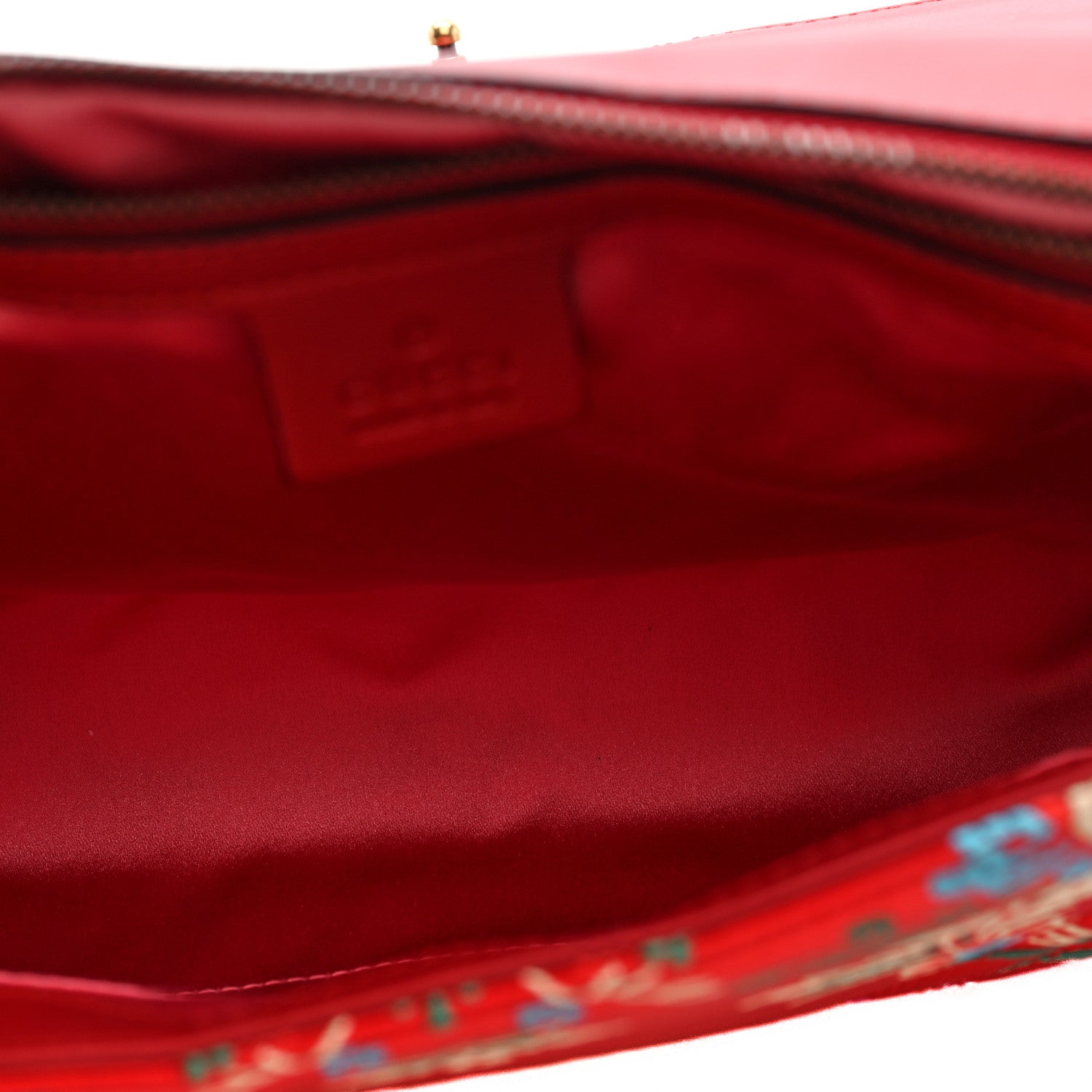 Gucci Jacquard Matelasse Floral Medium GG Marmont Shoulder Bag Red 5 of 10