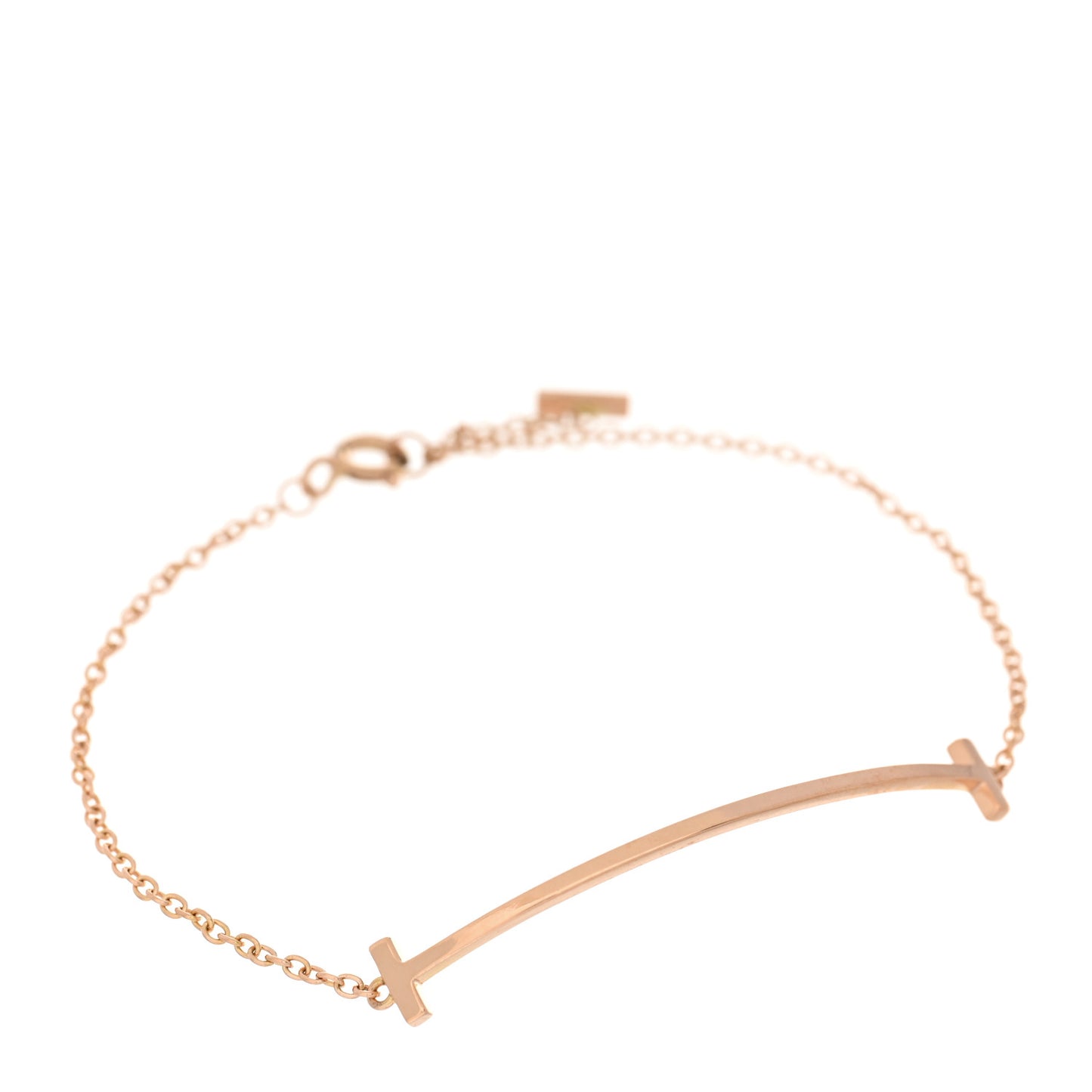 18K Rose Gold T Smile Bracelet