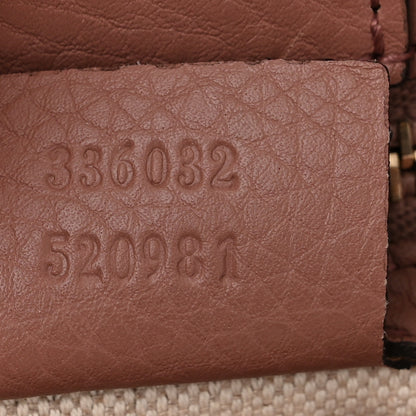 Gucci Calfskin Small Bamboo Shopper Tote Camelia 7 of 12