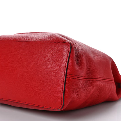 Gucci Pebbled Calfskin Large Soho Hobo Tote Red 8 of 9