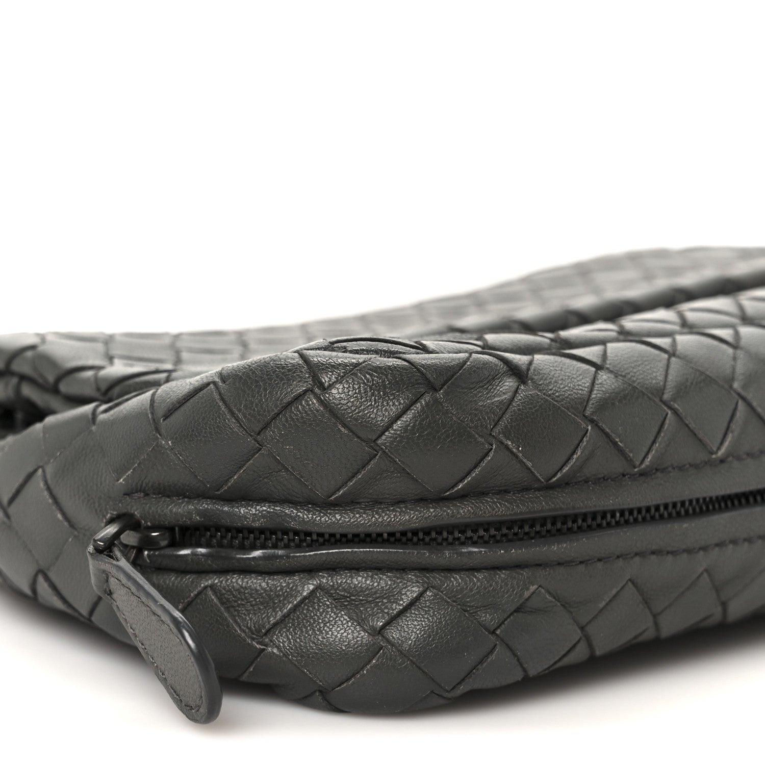 Bottega Veneta Nappa Intrecciato Small Chain Crossbody Light Grey 11 of 12