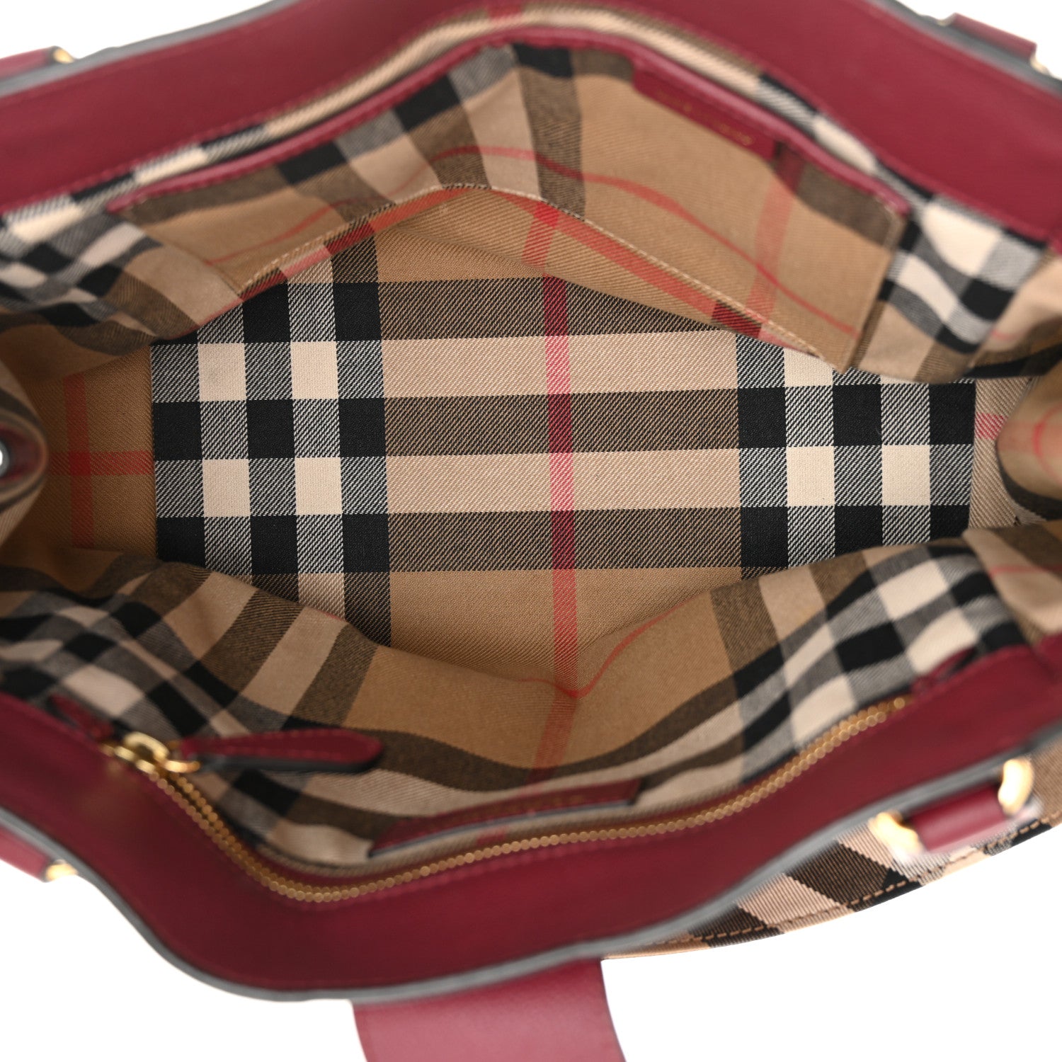 Burberry Soft Grain Medium Buckle Tote Dark Plum 5 of 11