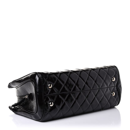 Chanel Patent Quilted Tote Black 3 of 8