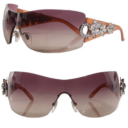 Bulgari BVLGARI Crystal Flower 652-B Sunglasses 1 of 5