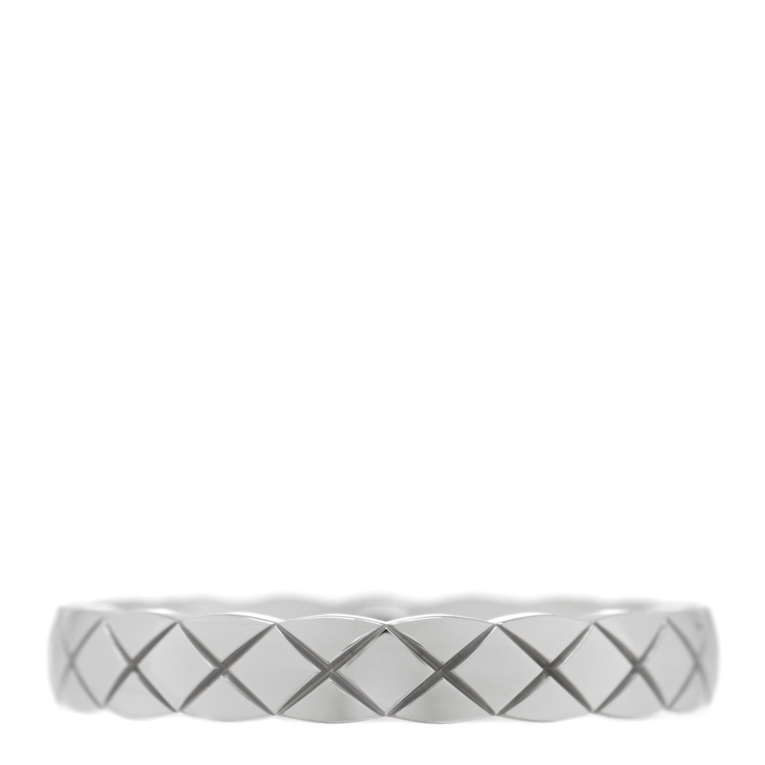 Chanel 18K White Gold Mini Coco Crush Ring 54 7 3 of 4