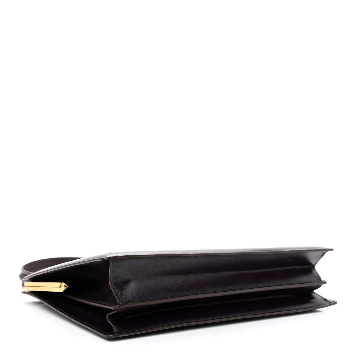 Celine Patina Box Calfskin Medium Clasp Bag Velvet 4 of 11