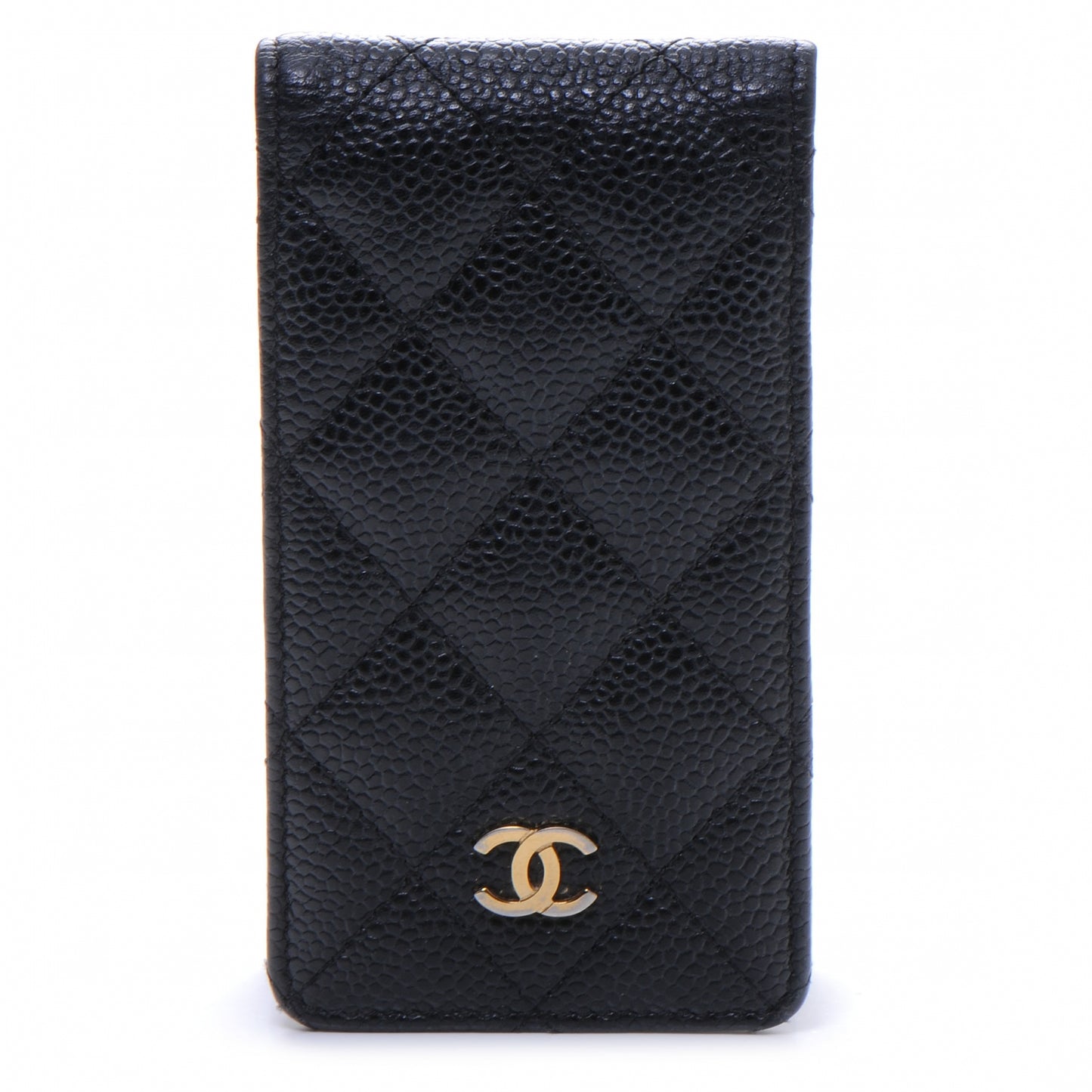 Caviar Quilted Etui iPhone 4 Case Holder Black