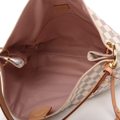 Louis Vuitton Damier Azur Graceful MM Rose Ballerine 5 of 12