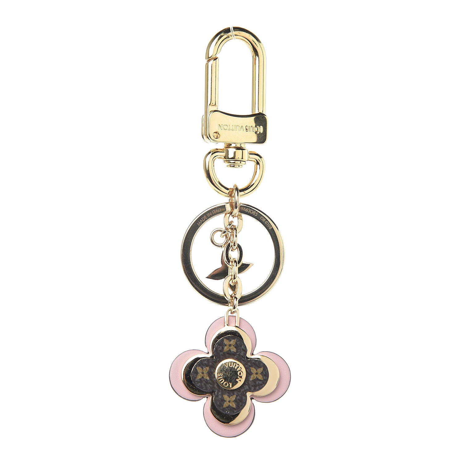 Louis Vuitton Monogram Blooming Flowers BB Bag Charm Key Holder Pink 1 of 3
