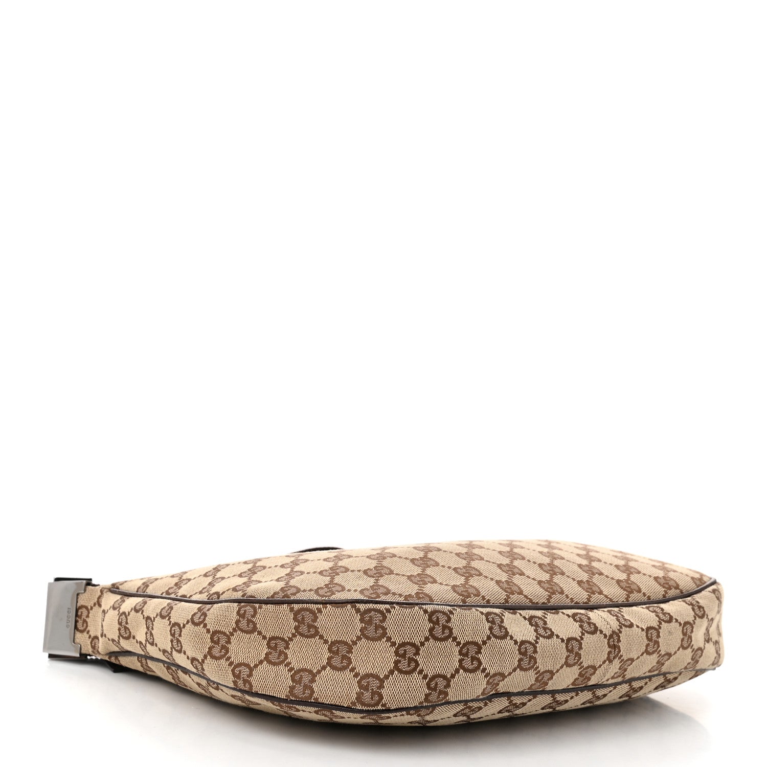 Gucci Monogram Medium Half Moon Hobo Dark Brown 4 of 11
