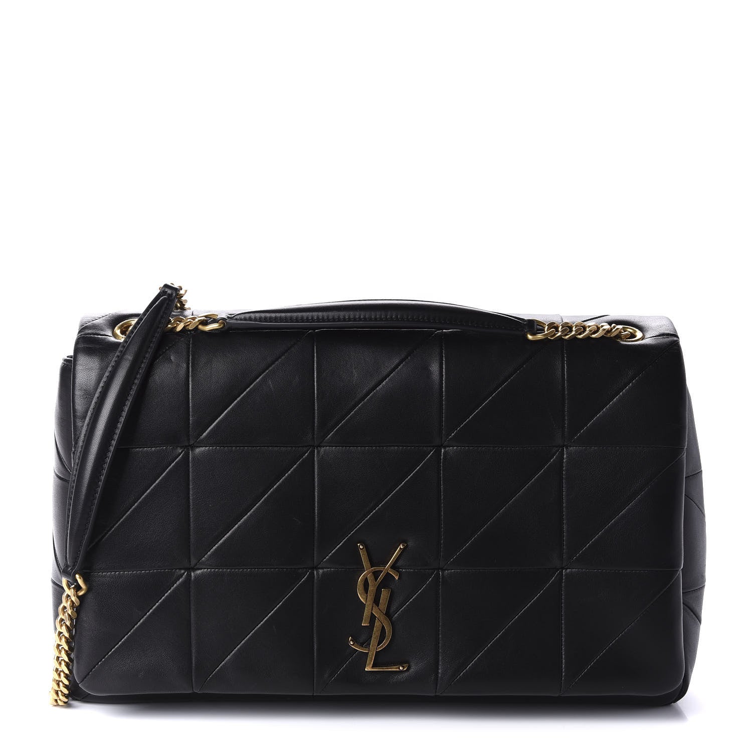 Saint Laurent Lambskin Patchwork Monogram Large Jamie Black 1 of 12