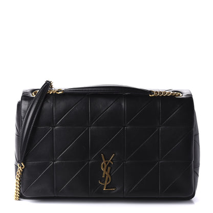Saint Laurent Lambskin Patchwork Monogram Large Jamie Black 1 of 12