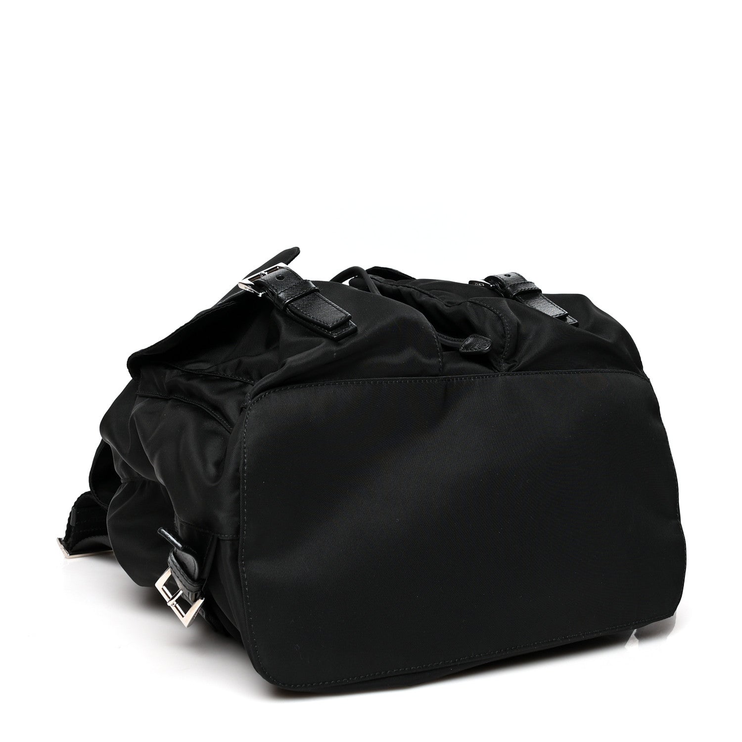 Prada Tessuto Nylon Saffiano Medium Backpack Black 3 of 10