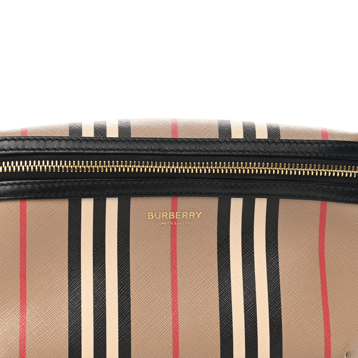 Burberry E-Canvas Icon Stripe Sonny Bum Bag Archive Beige 9 of 13