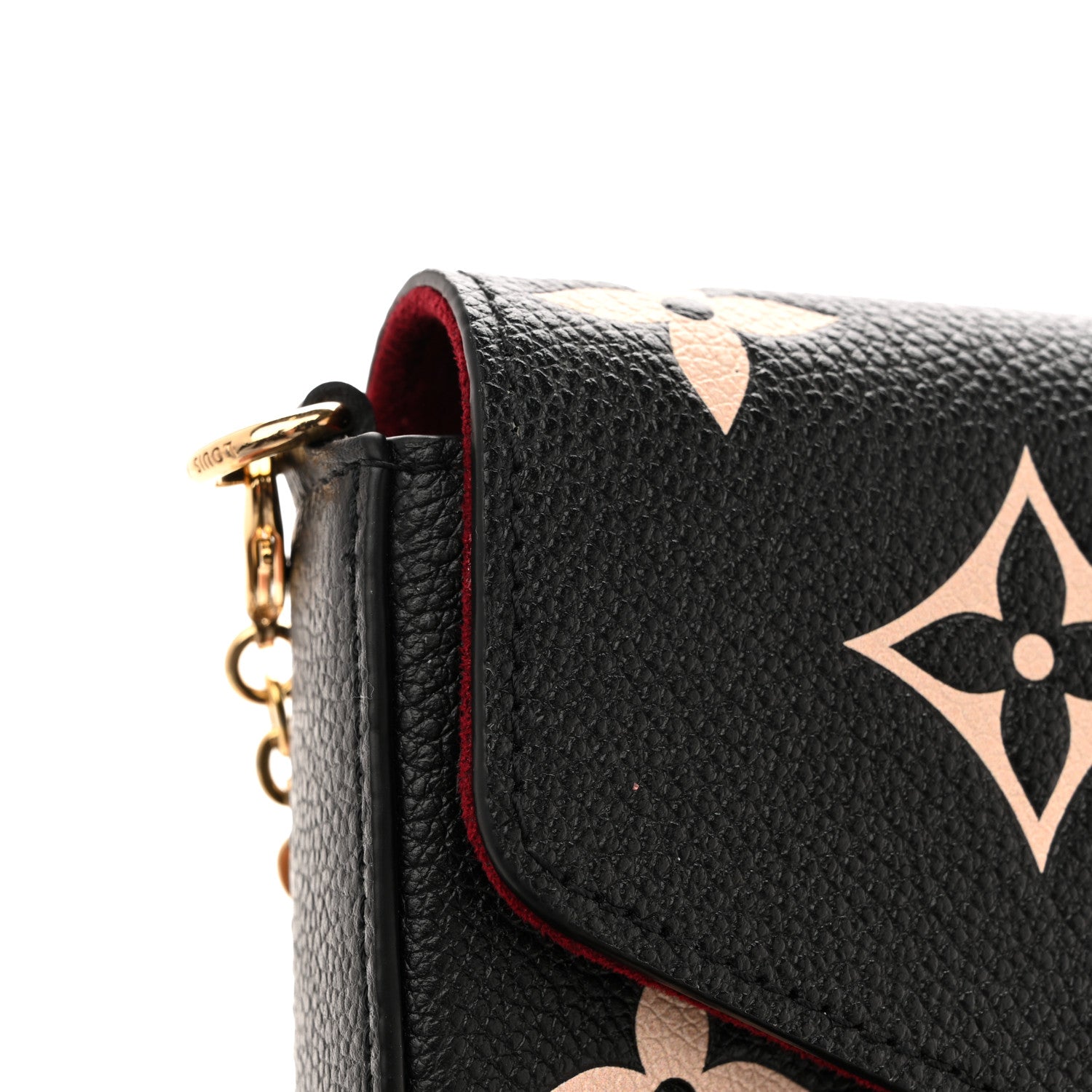 Louis Vuitton Empreinte Monogram Giant Felicie Pochette Black Beige 11 of 13