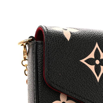 Louis Vuitton Empreinte Monogram Giant Felicie Pochette Black Beige 11 of 13