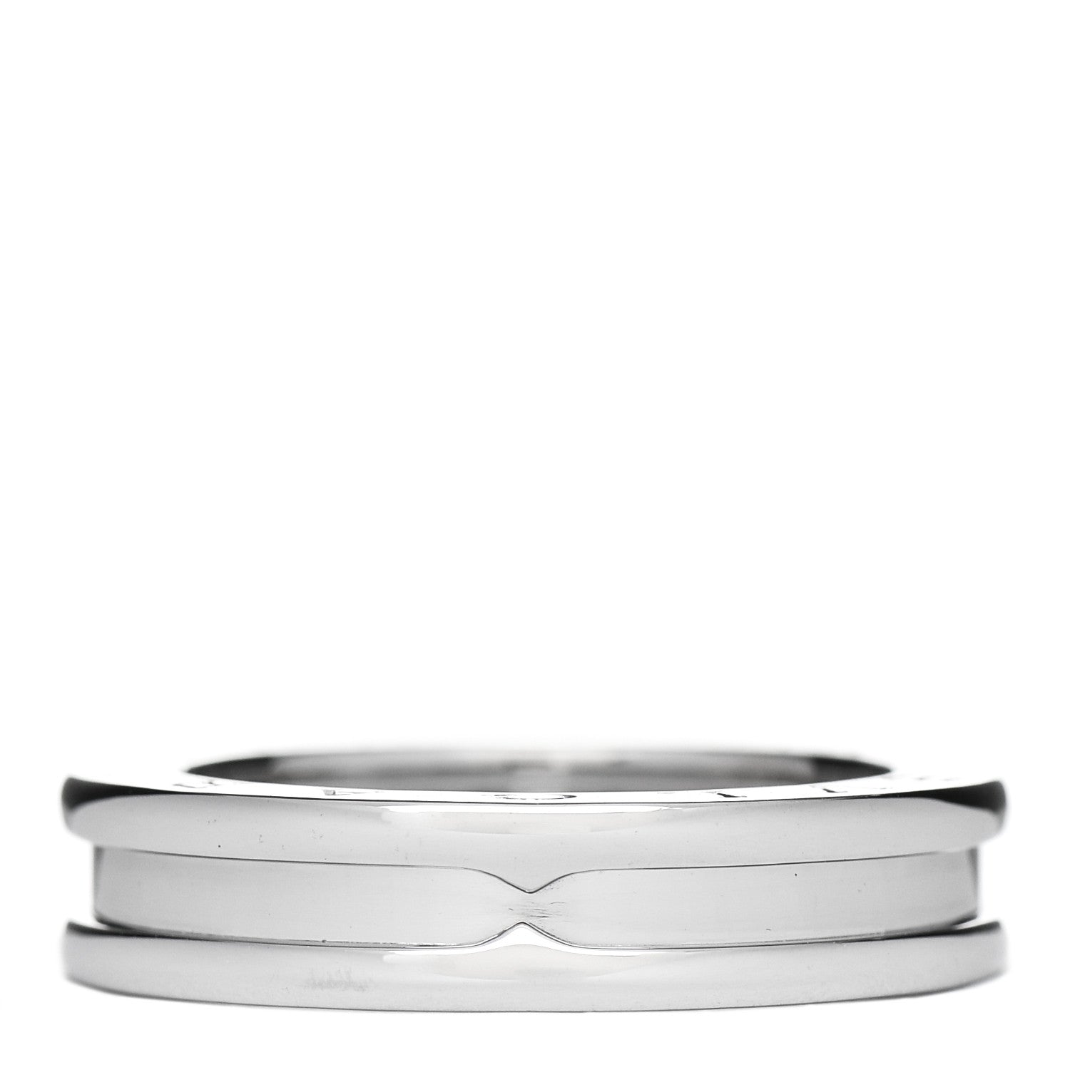 Bulgari 18K White Gold B.Zero1 One-Band Ring 52 6 1 of 5