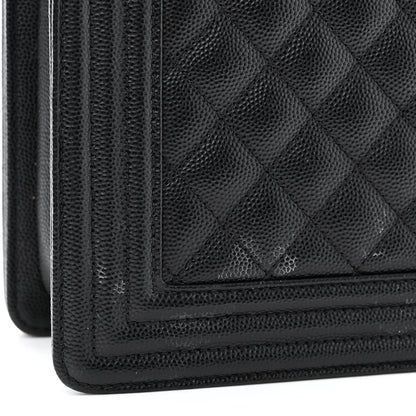 Chanel Caviar Quilted New Medium Boy Flap Black 12 of 13