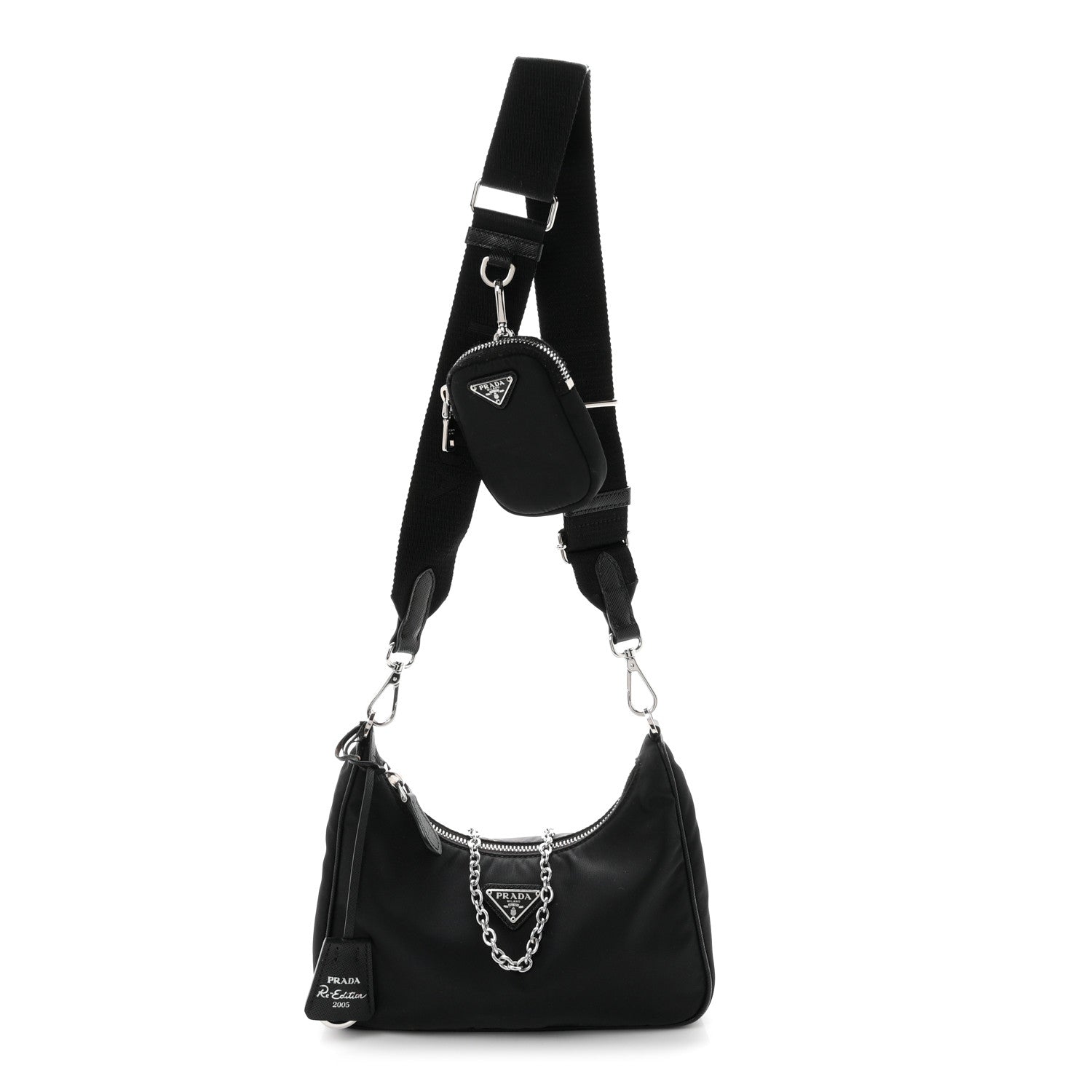 Prada Nylon Re-Edition 2005 Shoulder Bag Black 1 of 11