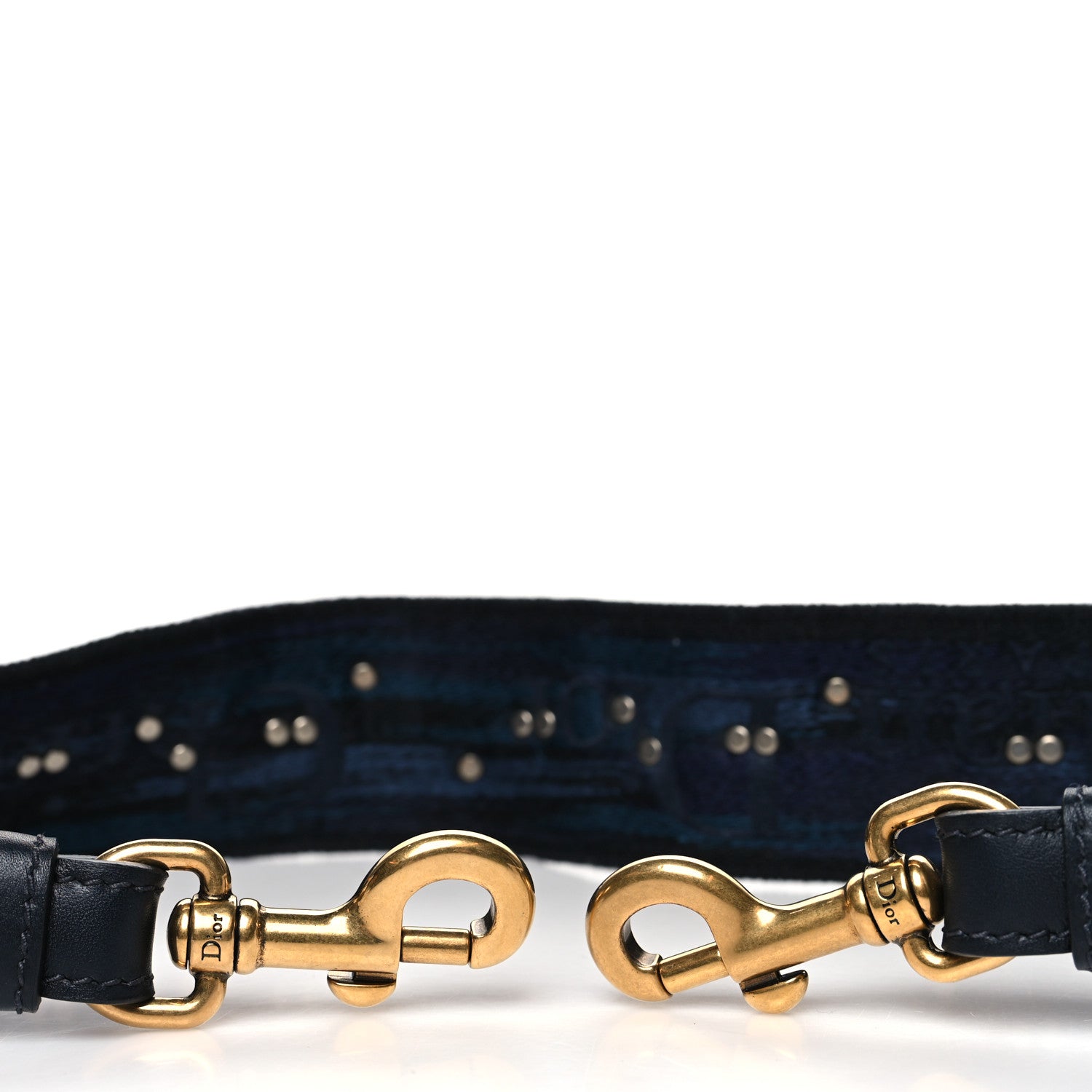 Christian Dior Canvas Embroidered Studded KaleiDiorscopic Adjustable Shoulder Strap Blue 3 of 5