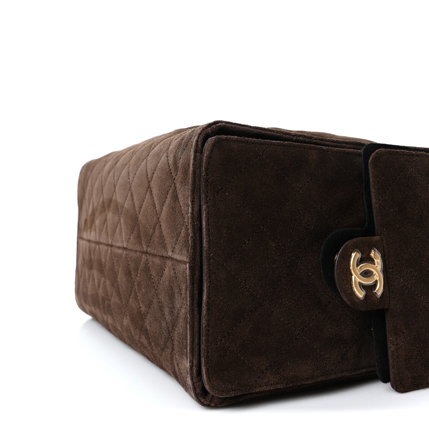 Chanel Suede Quilted Medium Chanel 25 Handbag Dark Brown 11 of 11