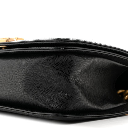 Chanel Caviar Quilted Medium Boy Flap Black 10 of 10