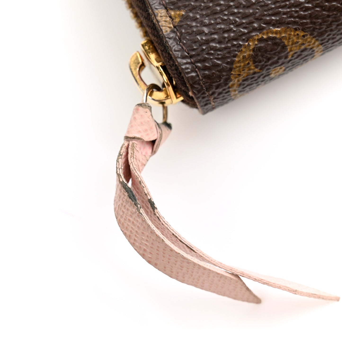 Monogram Clemence Wallet Rose Ballerine