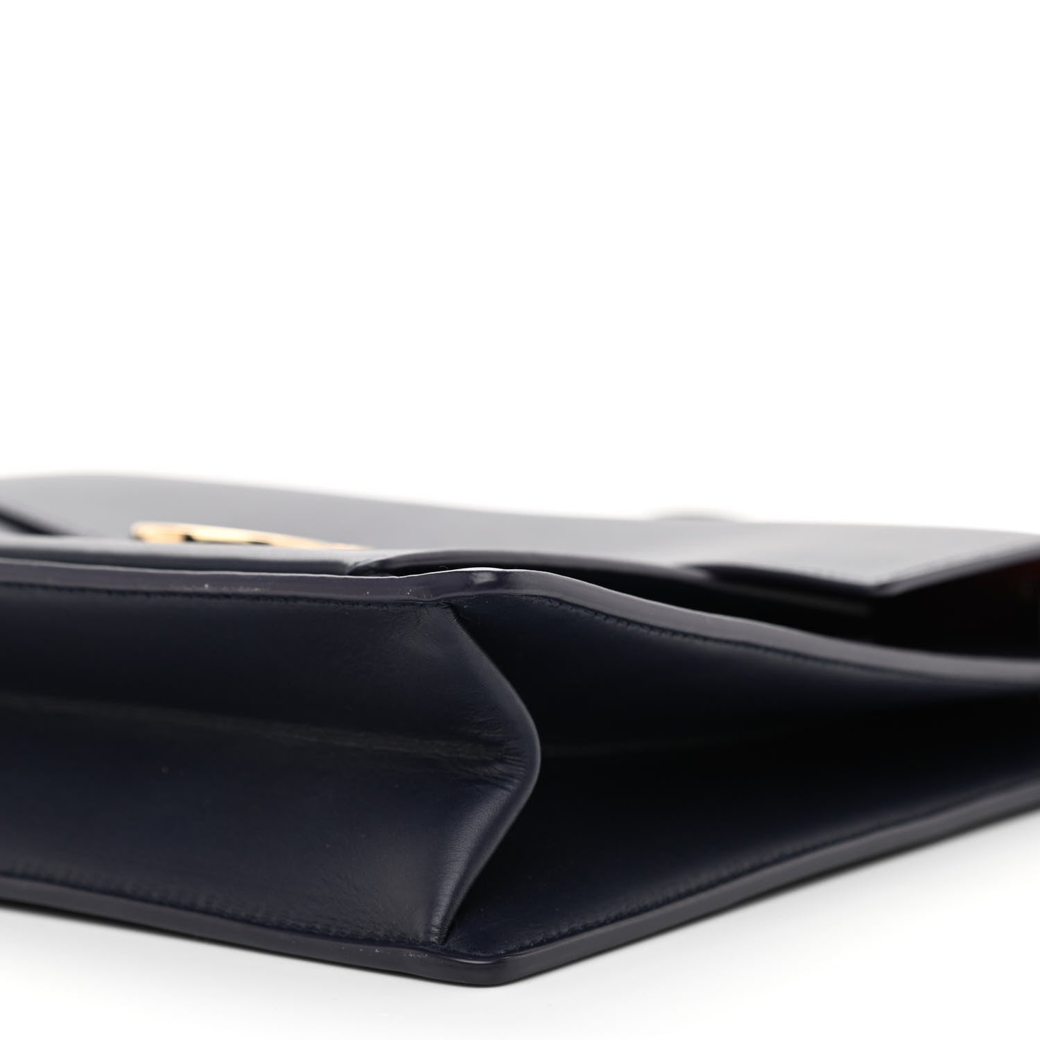 Salvatore Ferragamo Calfskin Marisol Top Handle Shoulder Bag Navy 6 of 6
