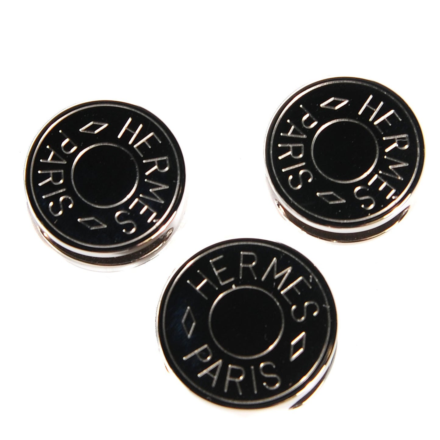 Palladium Clou De Selle Scarf Ring Set