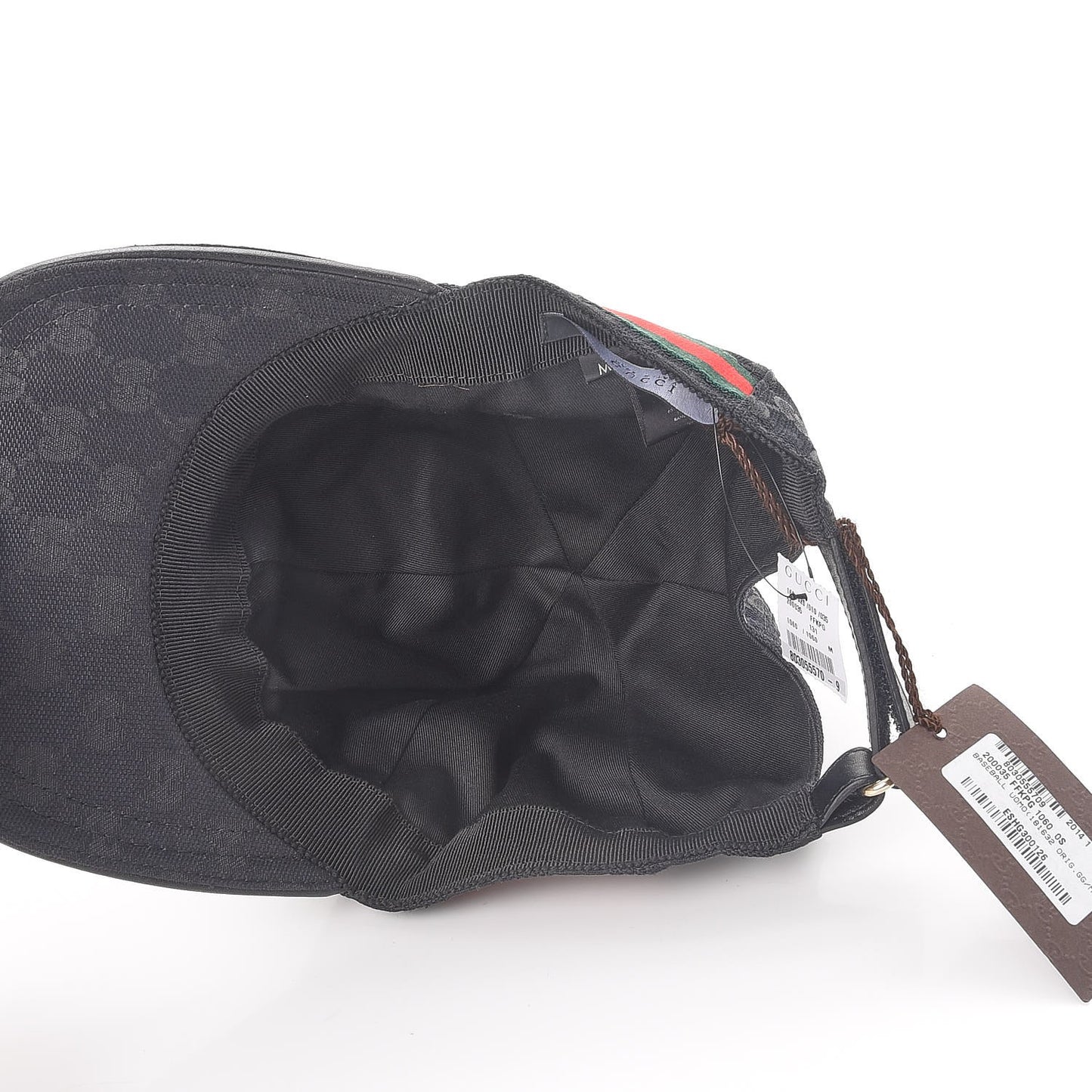 Monogram Web Baseball Hat M Black