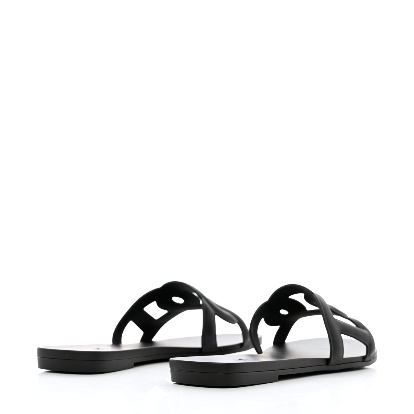Rubber Aloha Sandals 39 Black