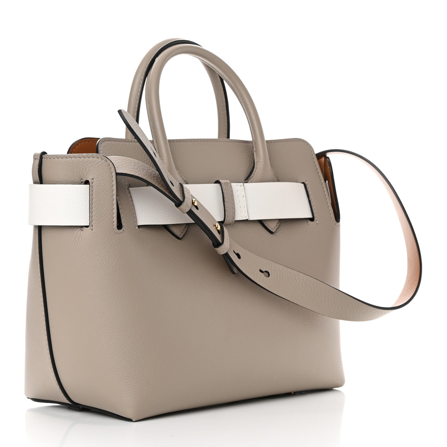 Burberry Soft Grain Calfskin Small Belt Bag Mineral Grey 3 of 16