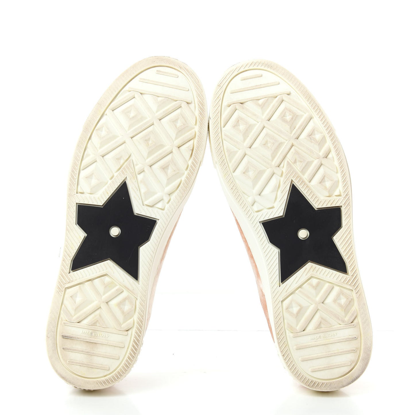Velvet Walk'N'Dior Low Top Sneakers 37 Nude
