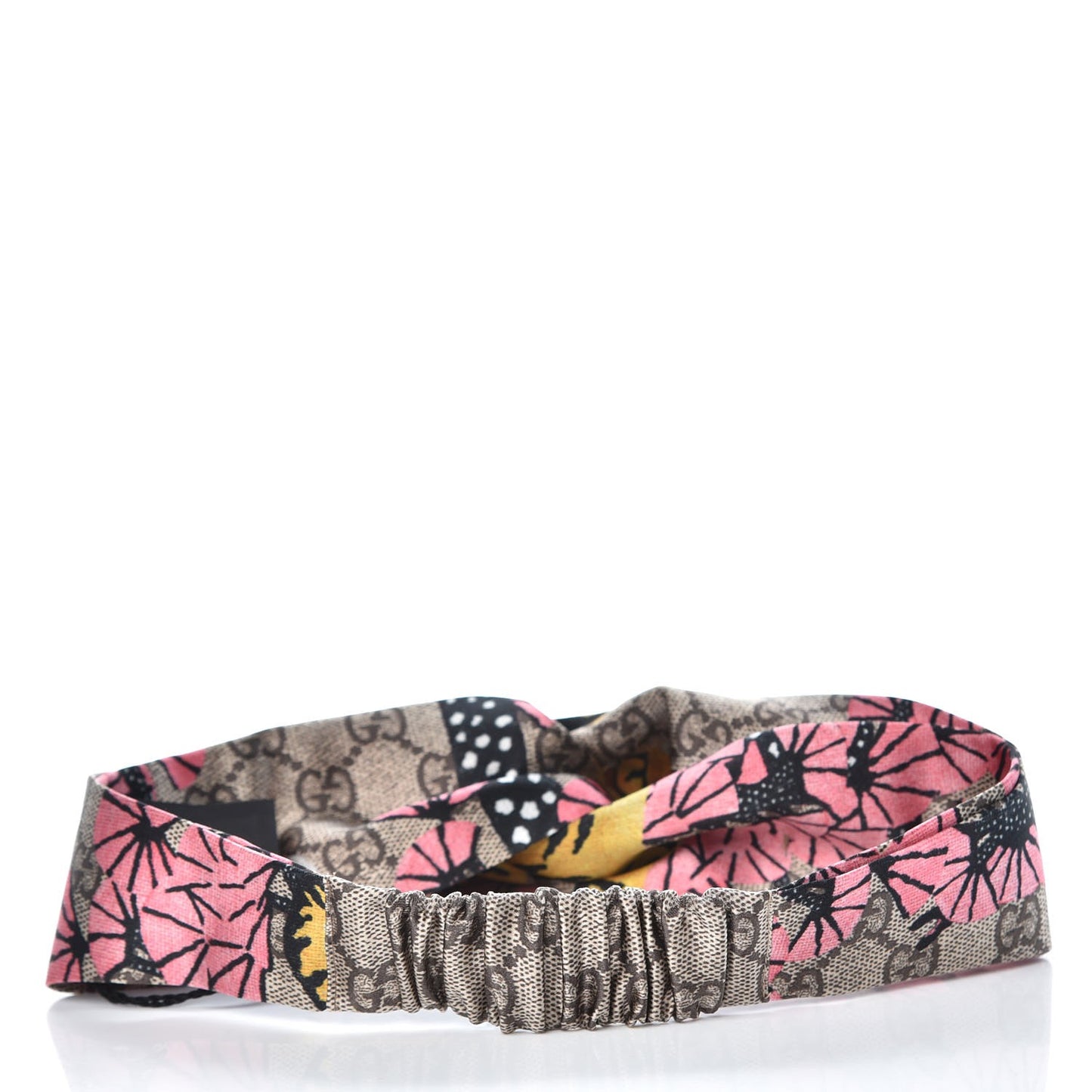 Silk Monogram Bengal Tiger Print Duchesse Headband Pink