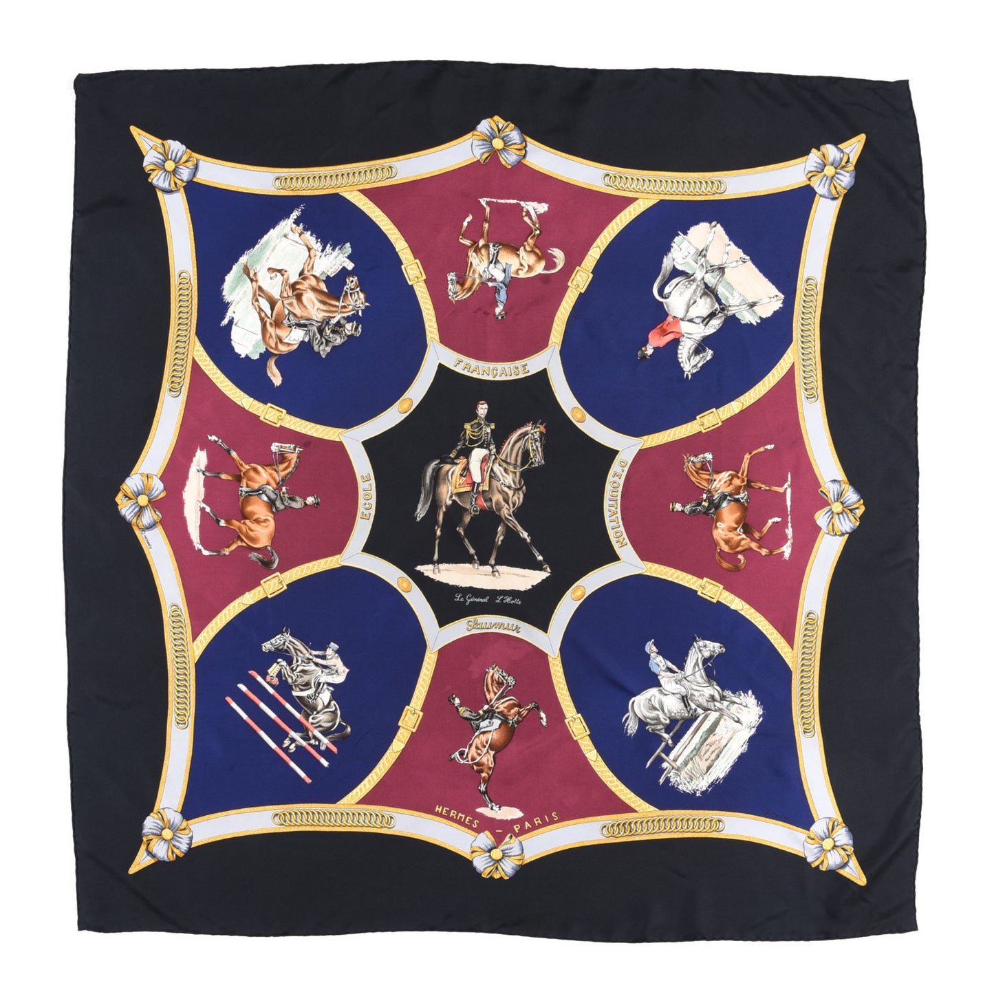 Silk Les General L'Hotte Scarf 90