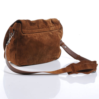 Balenciaga Baby Daim Suede Neo Folk Messenger Chataigne 3 of 9