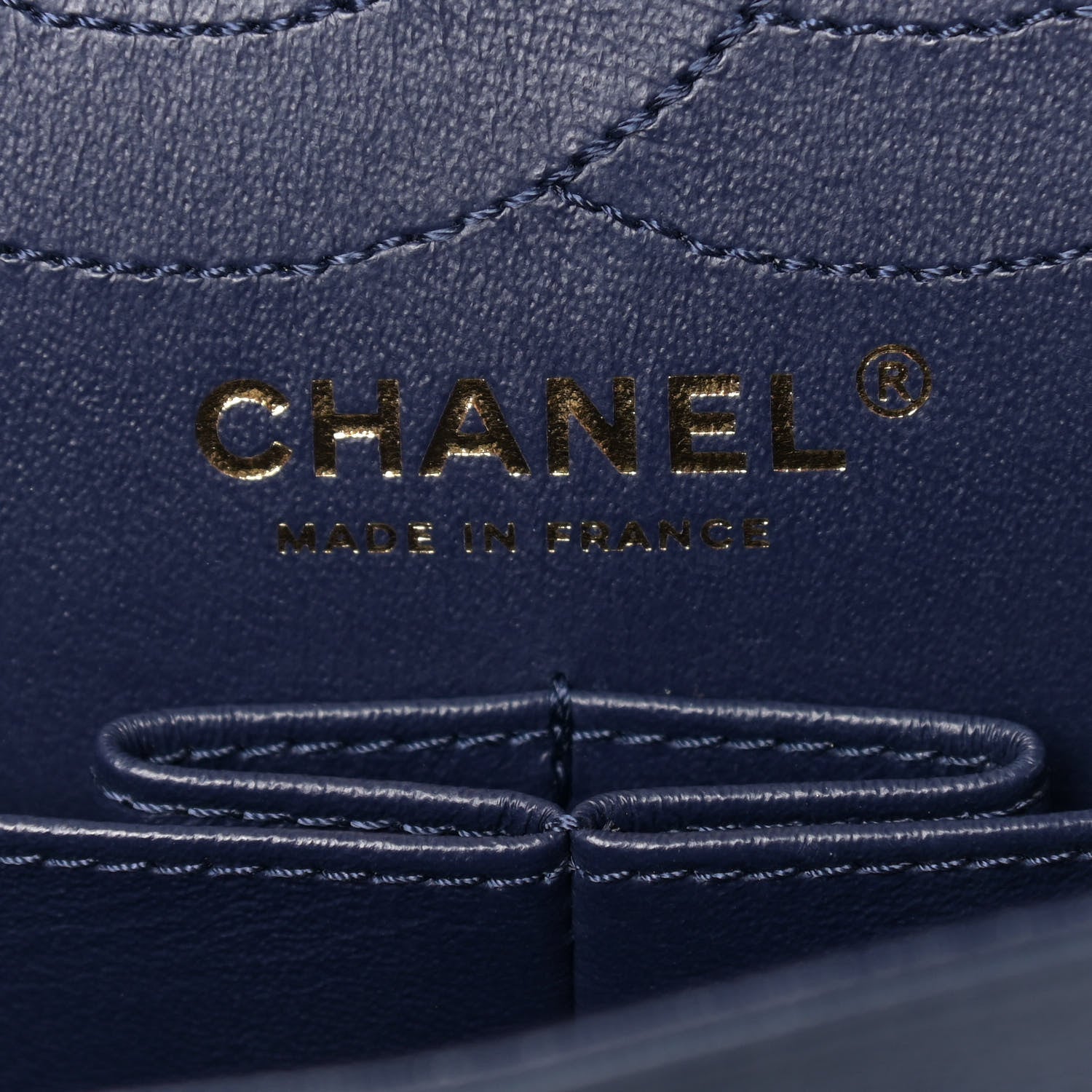 Chanel Crumpled Calfskin Chevron Quilted 2.55 Reissue 226 Navy Blue 6 of 13