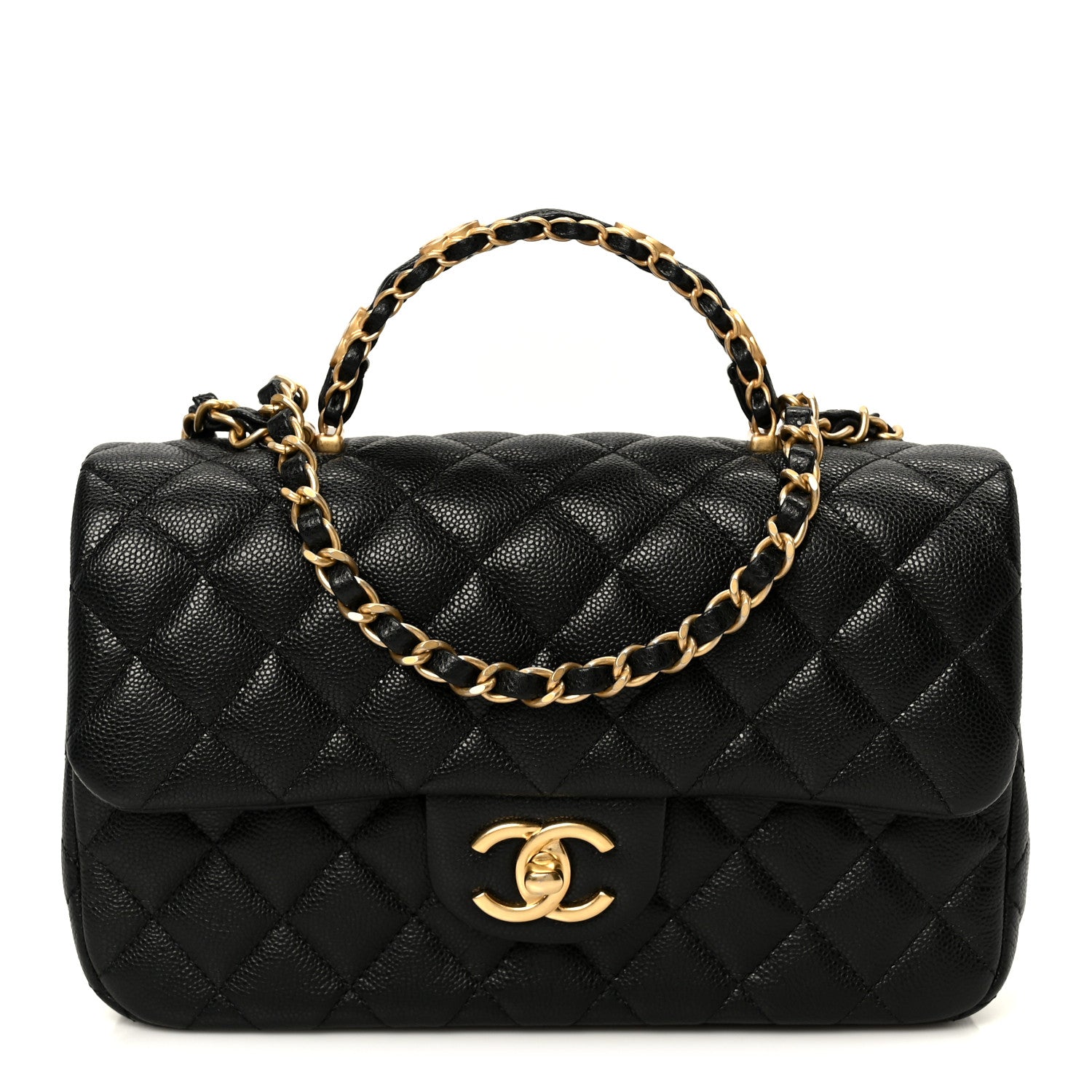 Chanel Caviar Quilted Small Handy CC Flap Black 1 of 11