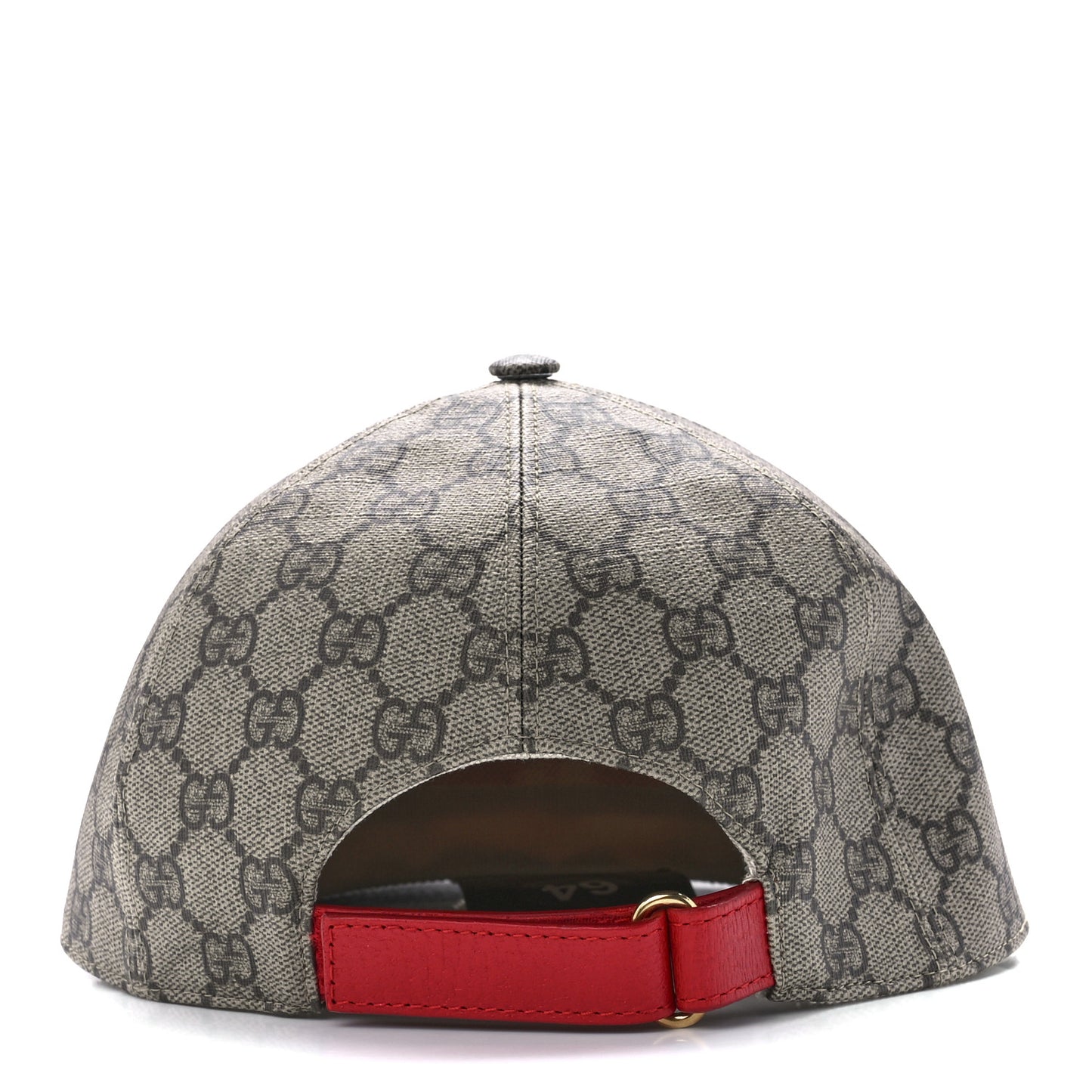 GG Supreme Monogram Apple Print Baseball Hat M Beige Red