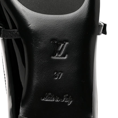 Louis Vuitton Patent Uniformes Ballerina Flat 37 Black 5 of 8