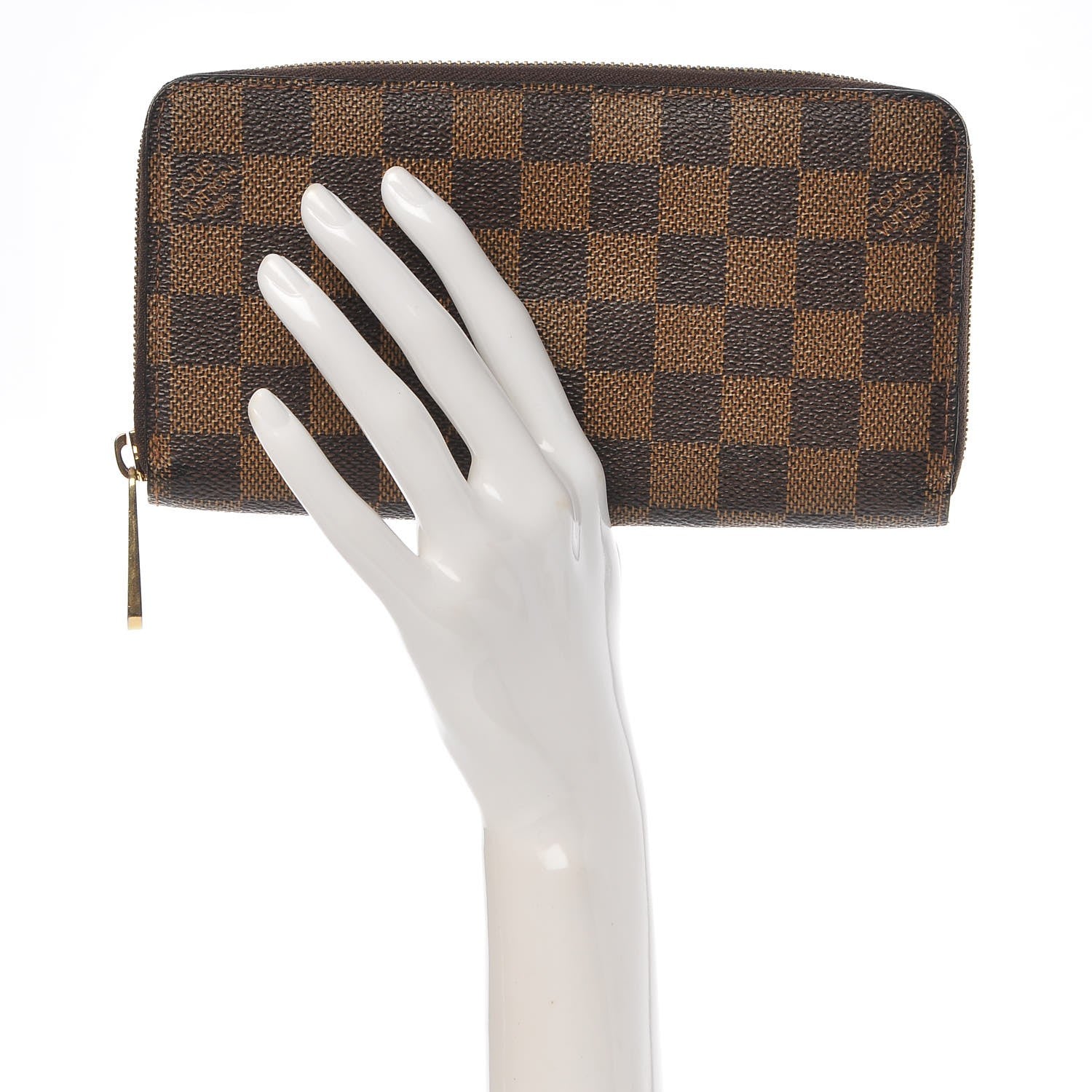 Louis Vuitton Damier Ebene Zippy Wallet 2 of 10