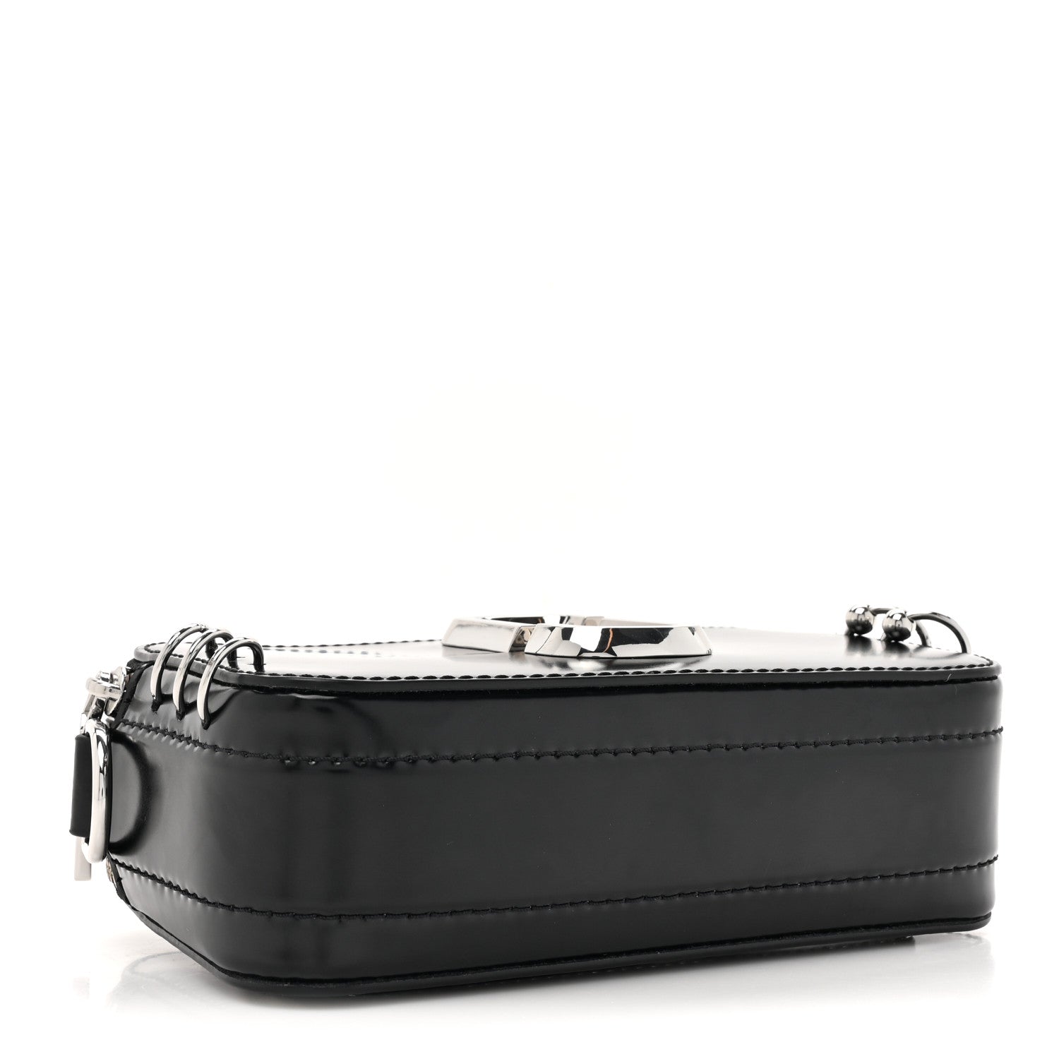 Marc Jacobs Calfskin Pierced Small Snapshot Camera Bag Black 4 of 10