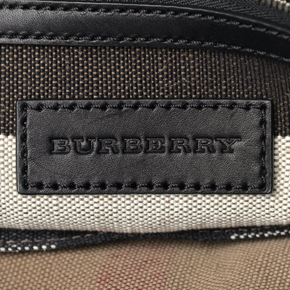 Burberry Canvas Mega Check Medium Ashby Hobo Black 6 of 12