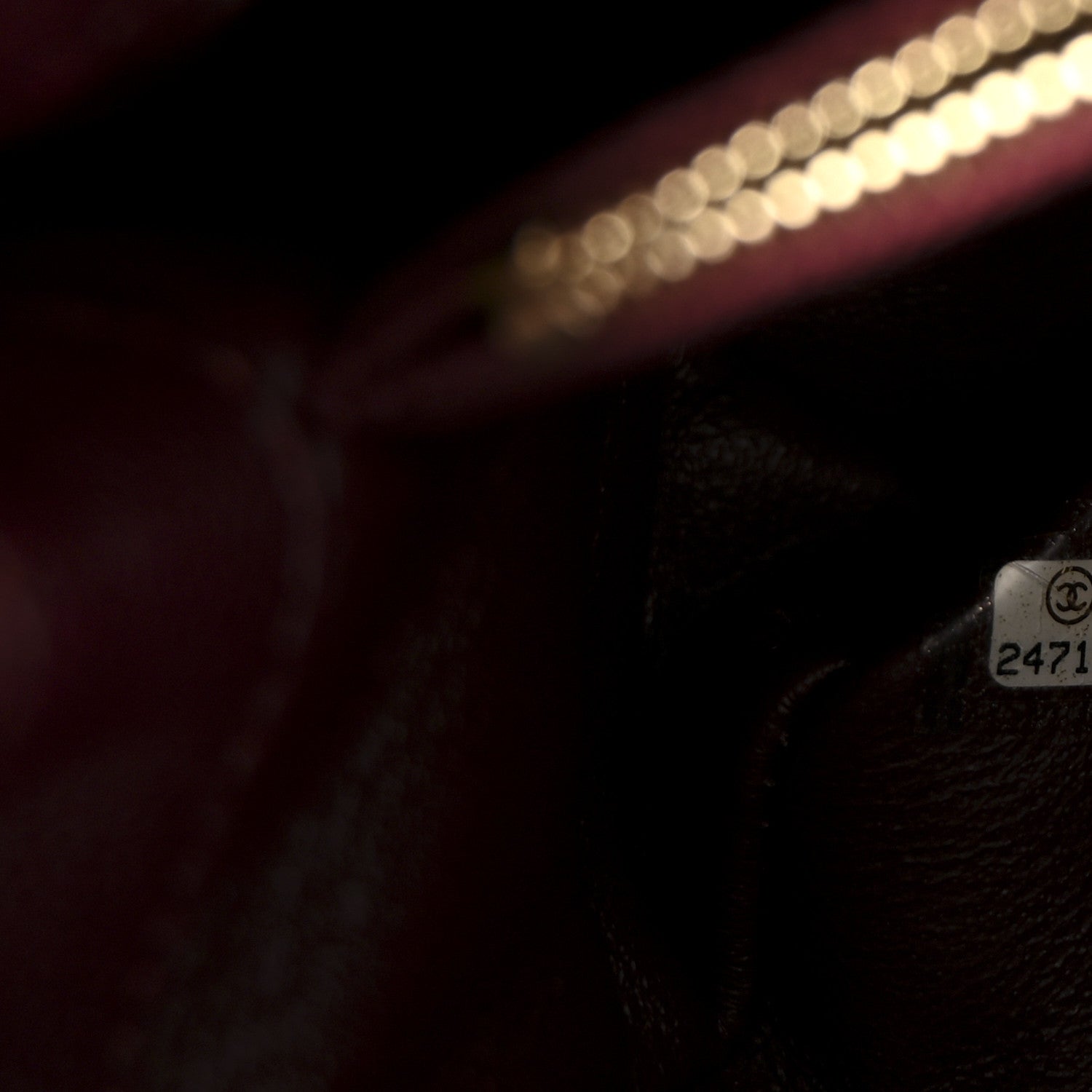 Chanel Caviar Lizard Quilted Small Coco Handle Flap Burgundy 7 of 10