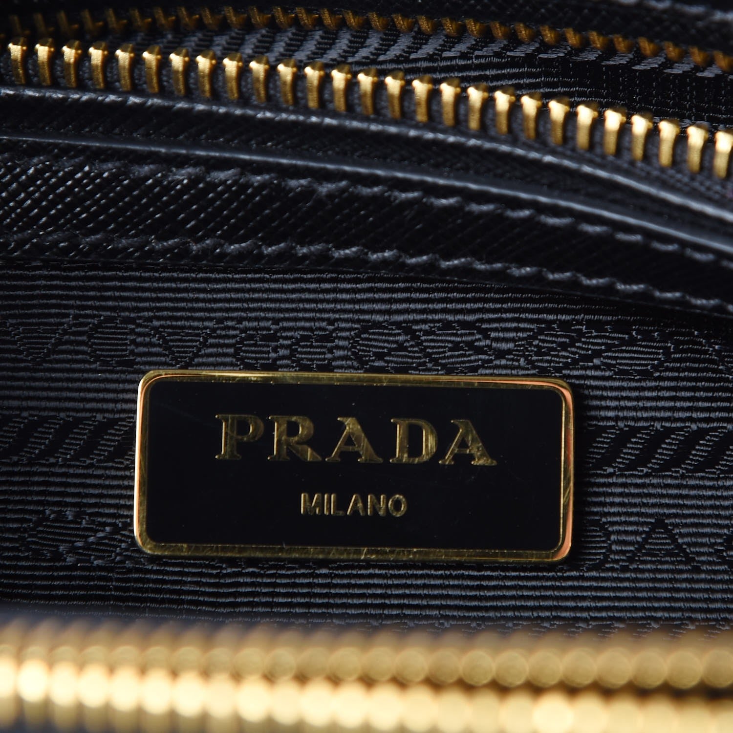 Prada Saffiano Lux Small Double Zip Tote Nero Black 6 of 11