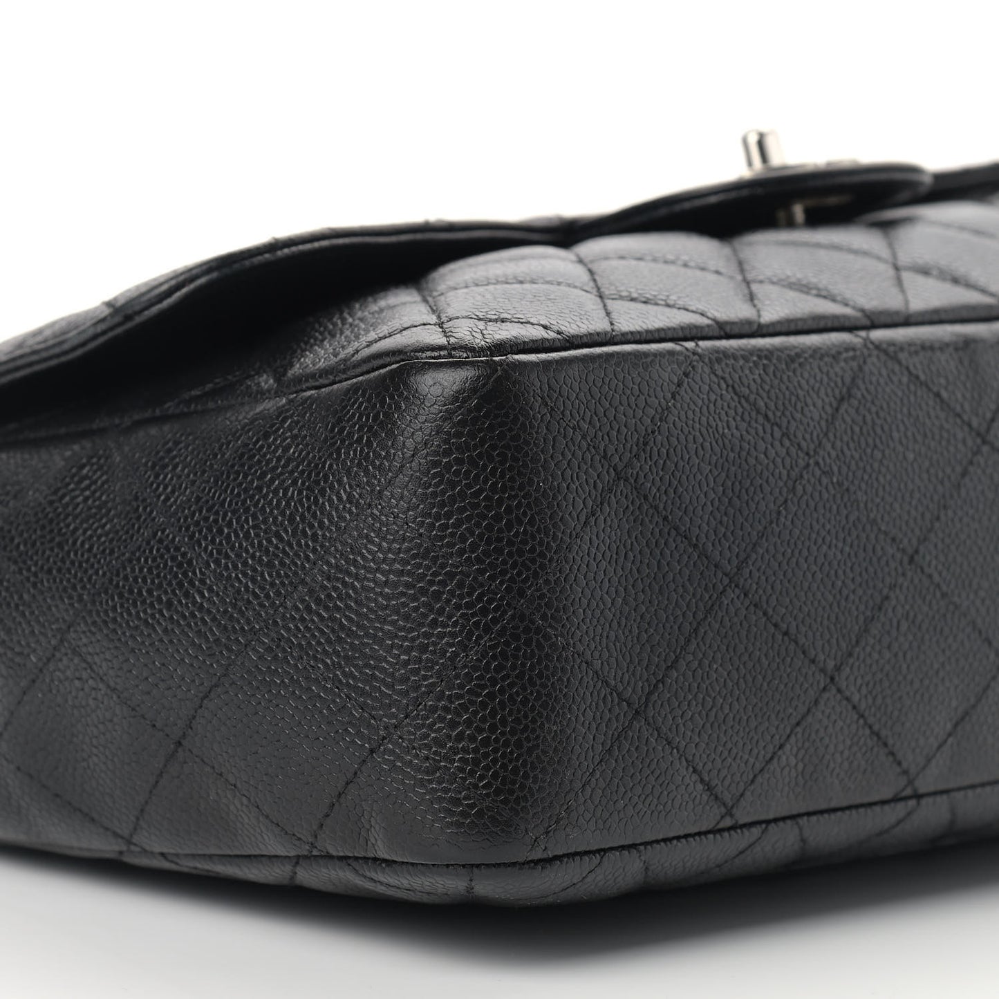 Caviar Quilted Jumbo Single Flap Black