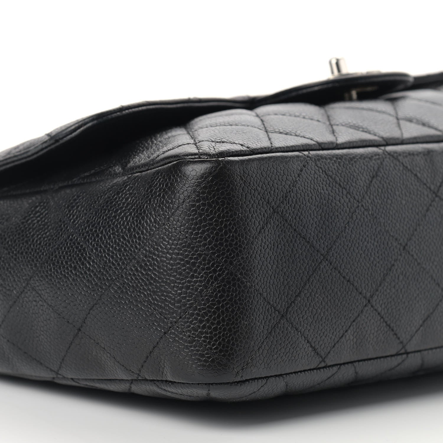 Chanel Caviar Quilted Jumbo Single Flap Black 8 of 16