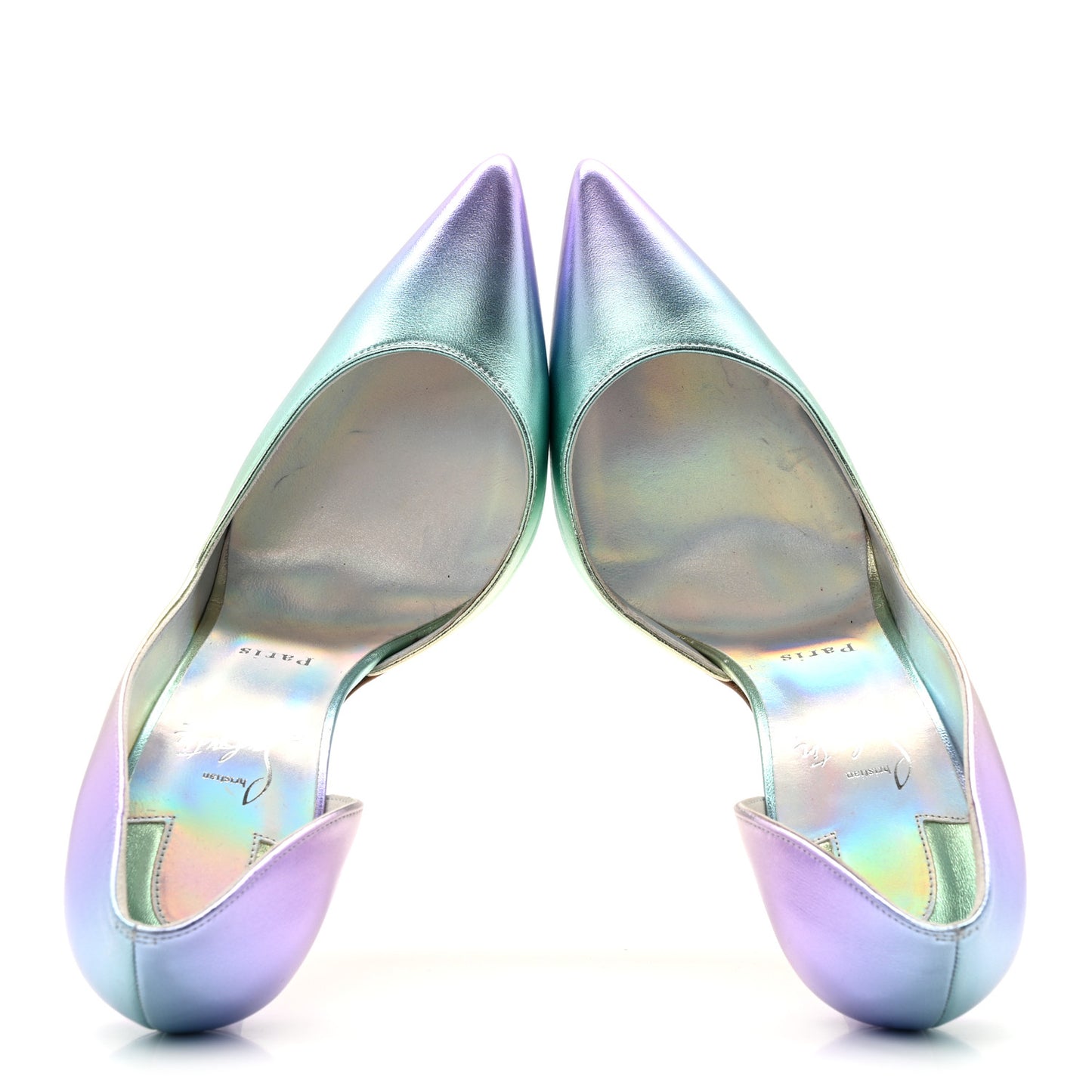 Iridescent Nappa Lam Licorne Iriza 100 Pumps 41 Multicolor